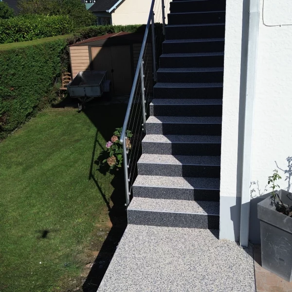 Escalier en Moquette de pierre